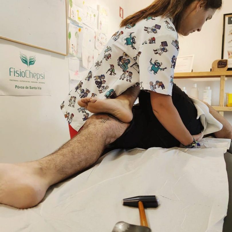 sessão de fisioterapia